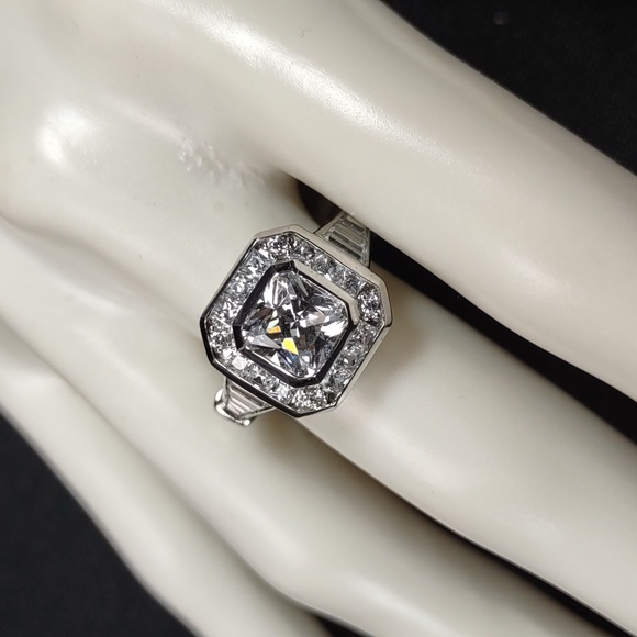Absolute™ Cubic Zirconia/Sterling Silver Ring - Picture 3 of 12